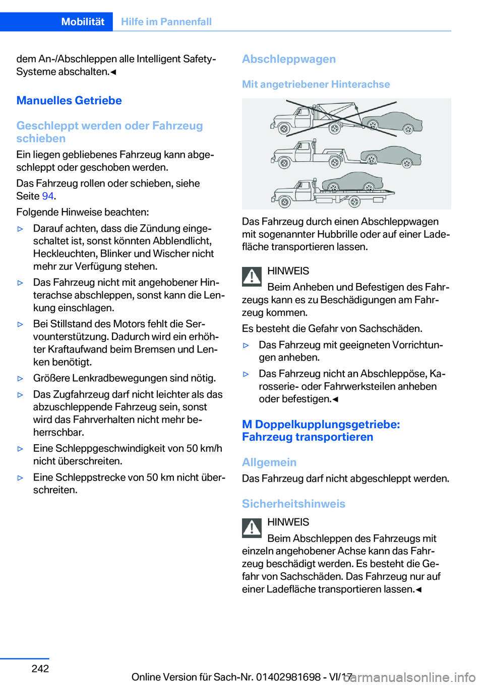 BMW M4 2018  Betriebsanleitungen (in German) �d�e�m� �A�n�-�/�A�b�s�c�h�l�e�p�p�e�n� �a�l�l�e� �I�n�t�e�l�l�i�g�e�n�t� �S�a�f�e�t�y�-
�S�y�s�t�e�m�e� �a�b�s�c�h�a�l�t�e�n�.'