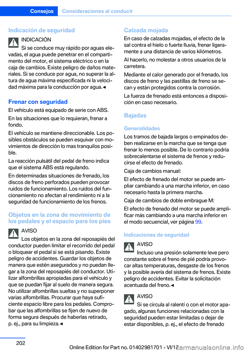 BMW M4 2018  Manuales de Empleo (in Spanish) �I�n�d�i�c�a�c�i�