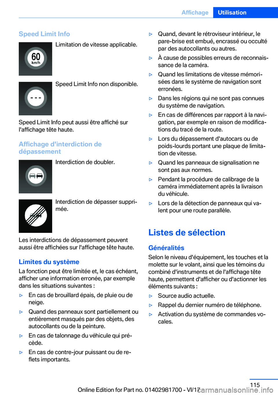 BMW M4 2018  Notices Demploi (in French) �S�p�e�e�d��L�i�m�i�t��I�n�f�o�L�i�m�i�t�a�t�i�o�n� �d�e� �v�i�t�e�s�s�e� �a�p�p�l�i�c�a�b�l�e�.
�S�p�e�e�d� �L�i�m�i�t� �I�n�f�o� �n�o�n� �d�i�s�p�o�n�i�b�l�e�.
�S�p�e�e�d� �L�i�m�i�t� �I�n�f�o� �p