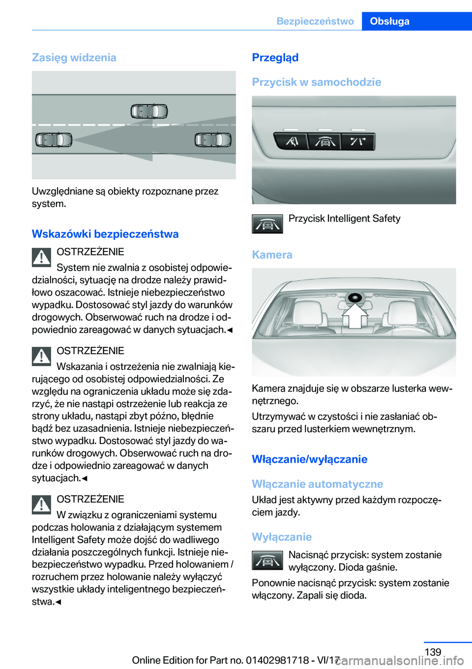 BMW M4 2018  Instrukcja obsługi (in Polish) �;�a�s�i�