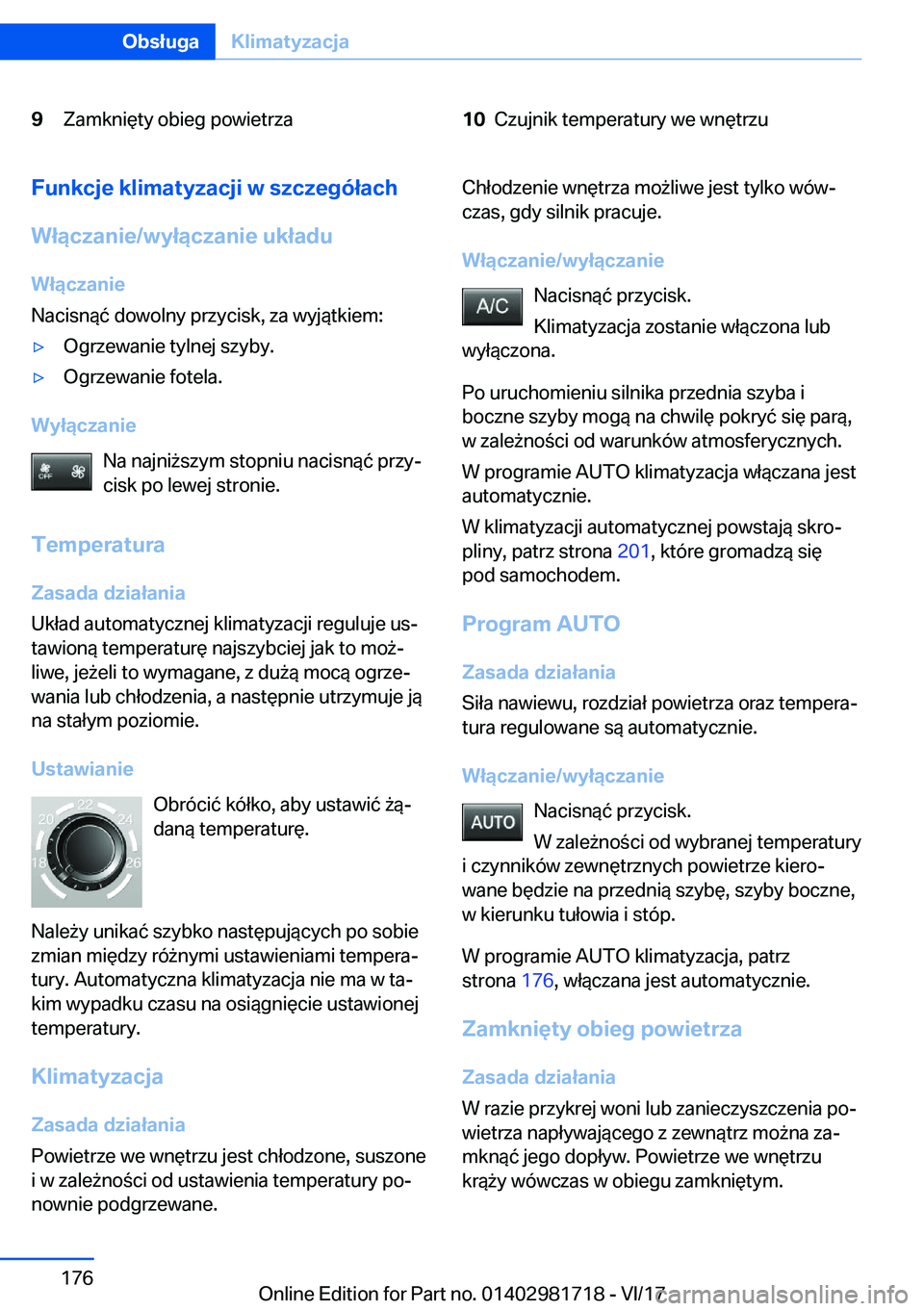 BMW M4 2018  Instrukcja obsługi (in Polish) �9�Z�a�m�k�n�i�