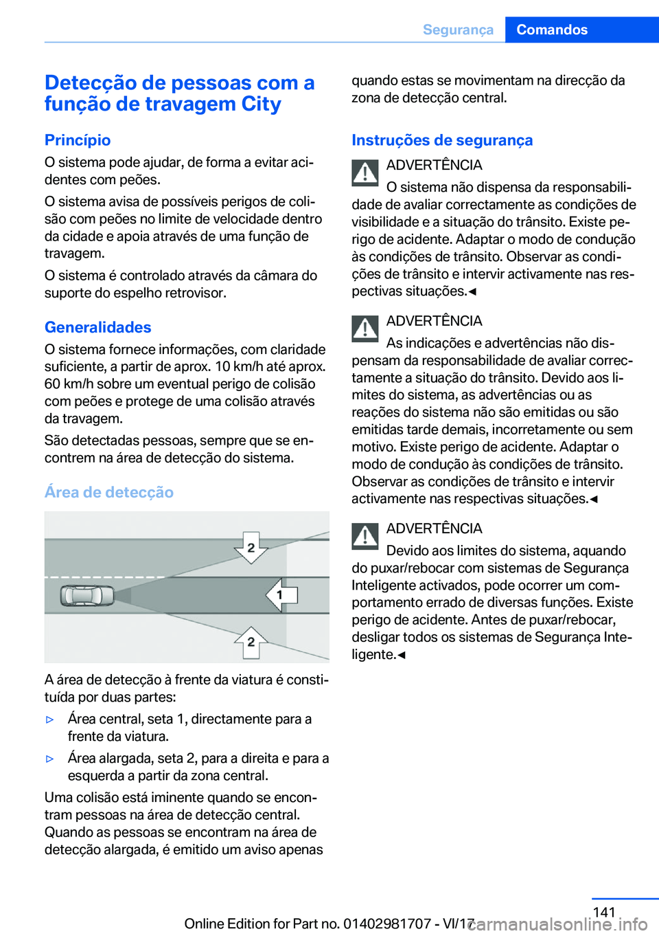 BMW M4 2018  Manual do condutor (in Portuguese) �D�e�t�e�c�