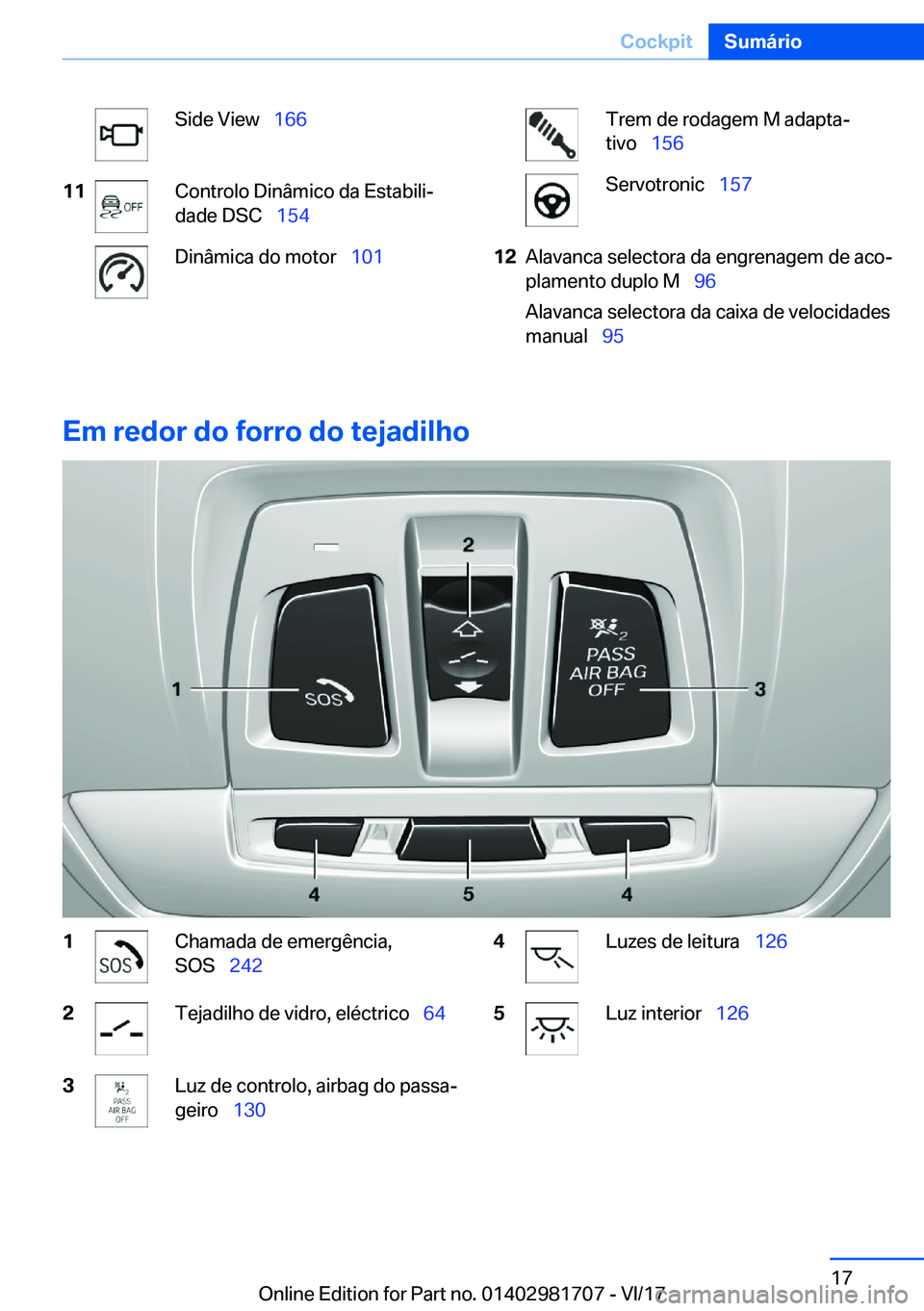 BMW M4 2018  Manual do condutor (in Portuguese) �S�i�d�e� �V�i�e�w\_�1�6�6�1�1�C�o�n�t�r�o�l�o� �D�i�n�â�m�i�c�o� �d�a� �E�s�t�a�b�i�l�iª
�d�a�d�e� �D�S�C\_ �1�5�4�D�i�n�â�m�i�c�a� �d�o� �m�o�t�o�r\_ �1�0�1�T�r�e�m� �d�e� �r�o�d�a�g�e�m� 