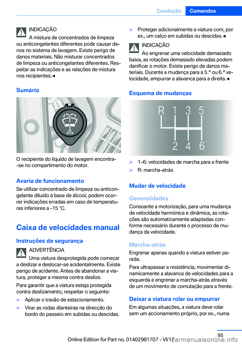 BMW M4 2018  Manual do condutor (in Portuguese) �I�N�D�I�C�A�