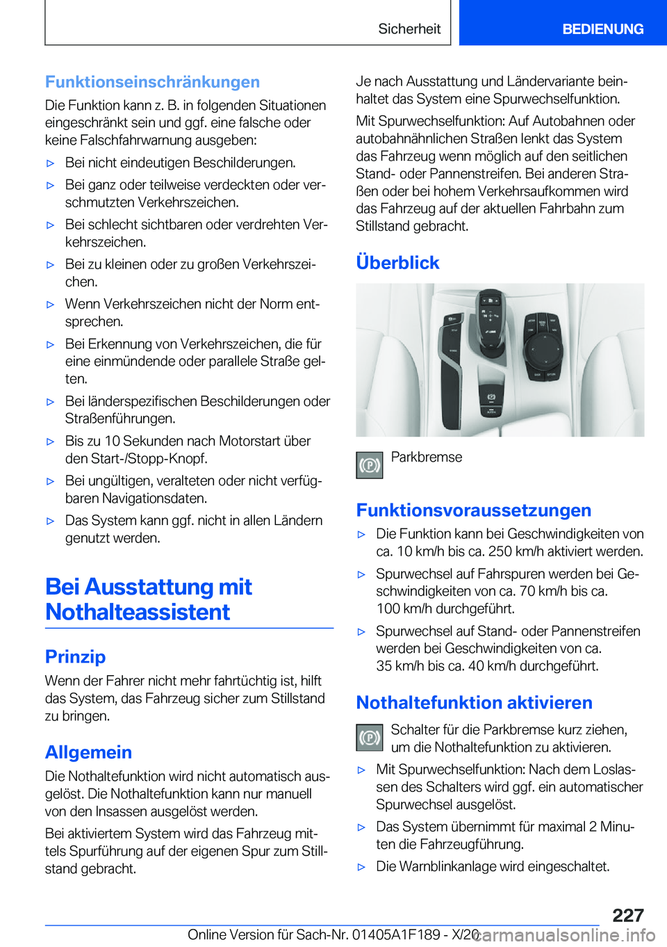 BMW M5 2021  Betriebsanleitungen (in German) �F�u�n�k�t�i�o�n�s�e�i�n�s�c�h�r�
