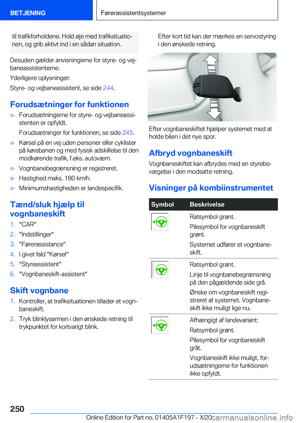 BMW M5 2021  InstruktionsbØger (in Danish) �t�i�l��t�r�a�f�i�k�f�o�r�h�o�l�d�e�n�e�.��H�o�l�d��
