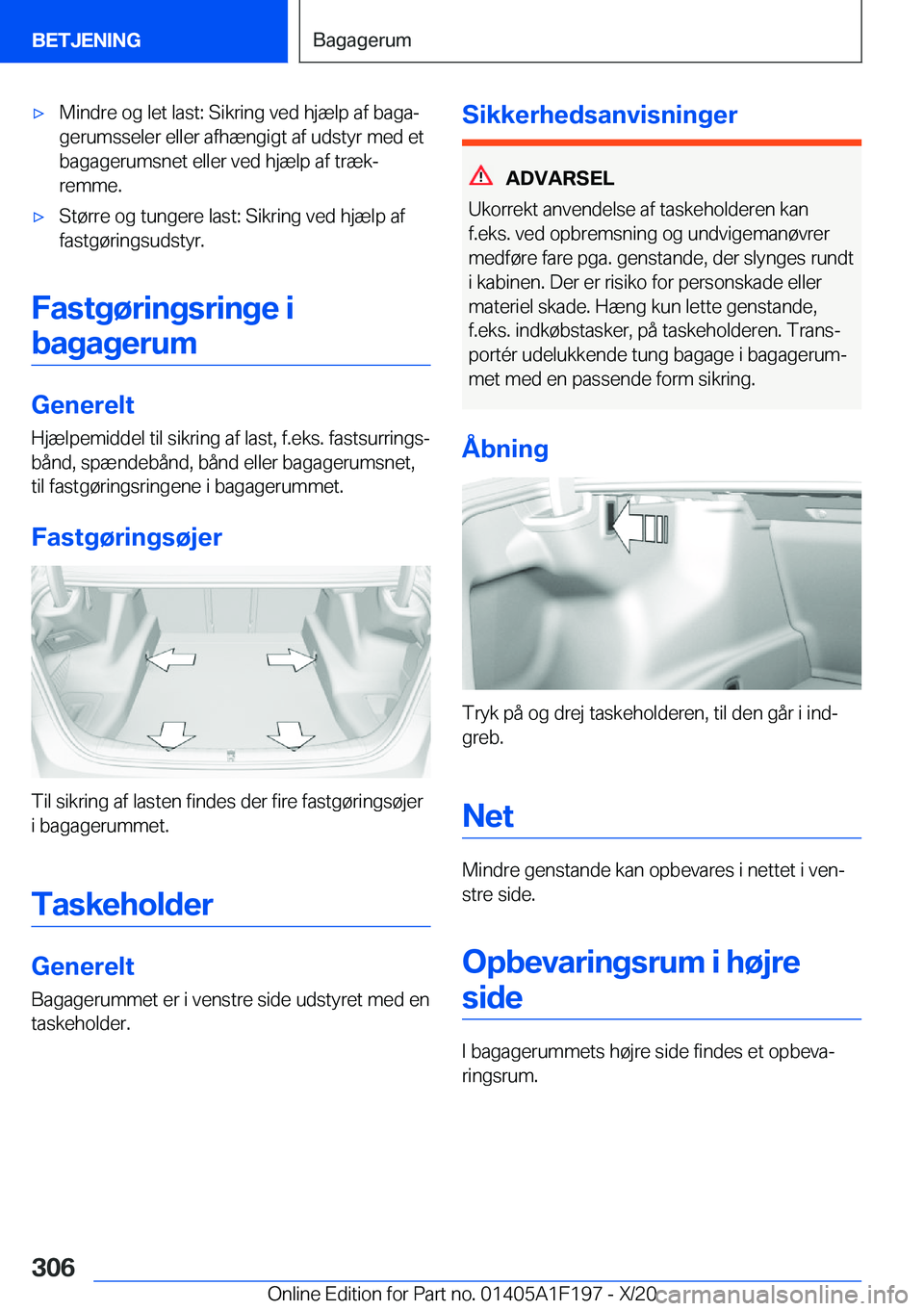 BMW M5 2021  InstruktionsbØger (in Danish) 'x�M�i�n�d�r�e��o�g��l�e�t��l�a�s�t�:��S�i�k�r�i�n�g��v�e�d��h�j�æ�l�p��a�f��b�a�g�aj�g�e�r�u�m�s�s�e�l�e�r��e�l�l�e�r��a�f�h�æ�n�g�i�g�t��a�f��u�d�s�t�y�r��m�e�d��e�t�b�a�g�a�g�e