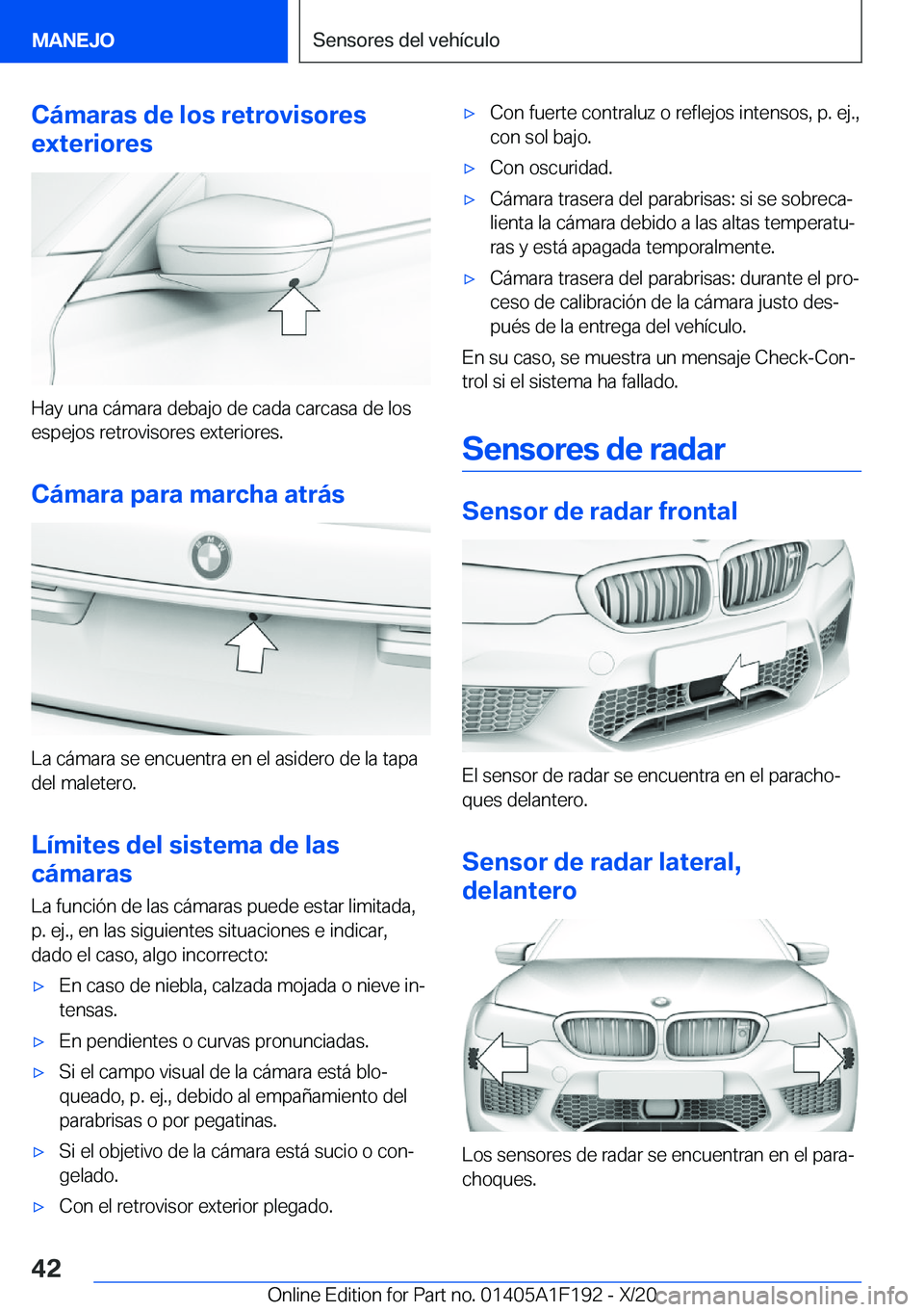 BMW M5 2021  Manuales de Empleo (in Spanish) �C�