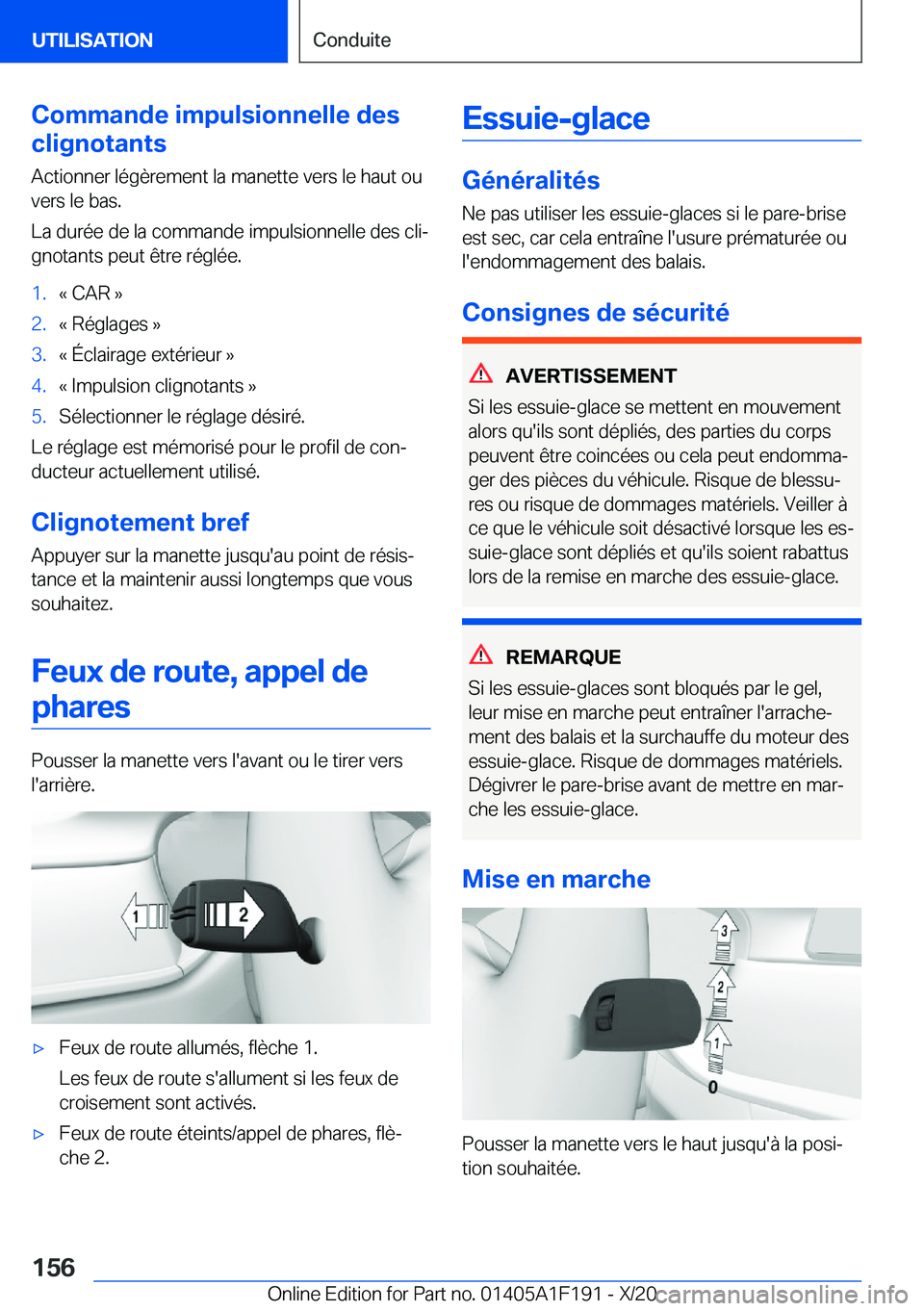 BMW M5 2021  Notices Demploi (in French) �C�o�m�m�a�n�d�e��i�m�p�u�l�s�i�o�n�n�e�l�l�e��d�e�s
�c�l�i�g�n�o�t�a�n�t�s
�A�c�t�i�o�n�n�e�r��l�é�g�è�r�e�m�e�n�t��l�a��m�a�n�e�t�t�e��v�e�r�s��l�e��h�a�u�t��o�u�v�e�r�s��l�e��b�a�s�.
�