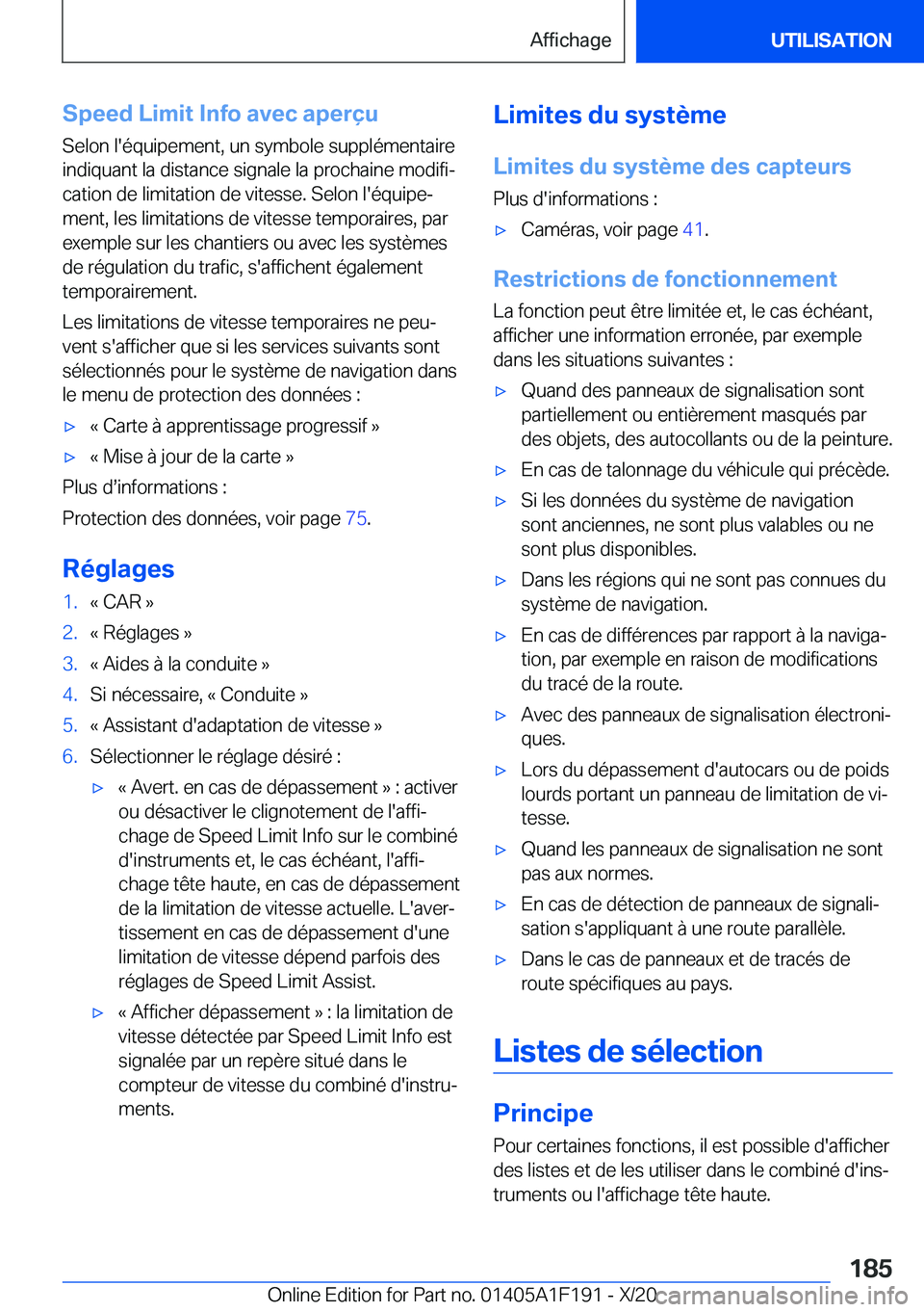 BMW M5 2021  Notices Demploi (in French) �S�p�e�e�d��L�i�m�i�t��I�n�f�o��a�v�e�c��a�p�e�r�ç�u�S�e�l�o�n��l�'�é�q�u�i�p�e�m�e�n�t�,��u�n��s�y�m�b�o�l�e��s�u�p�p�l�é�m�e�n�t�a�i�r�e
�i�n�d�i�q�u�a�n�t��l�a��d�i�s�t�a�n�c�e��s