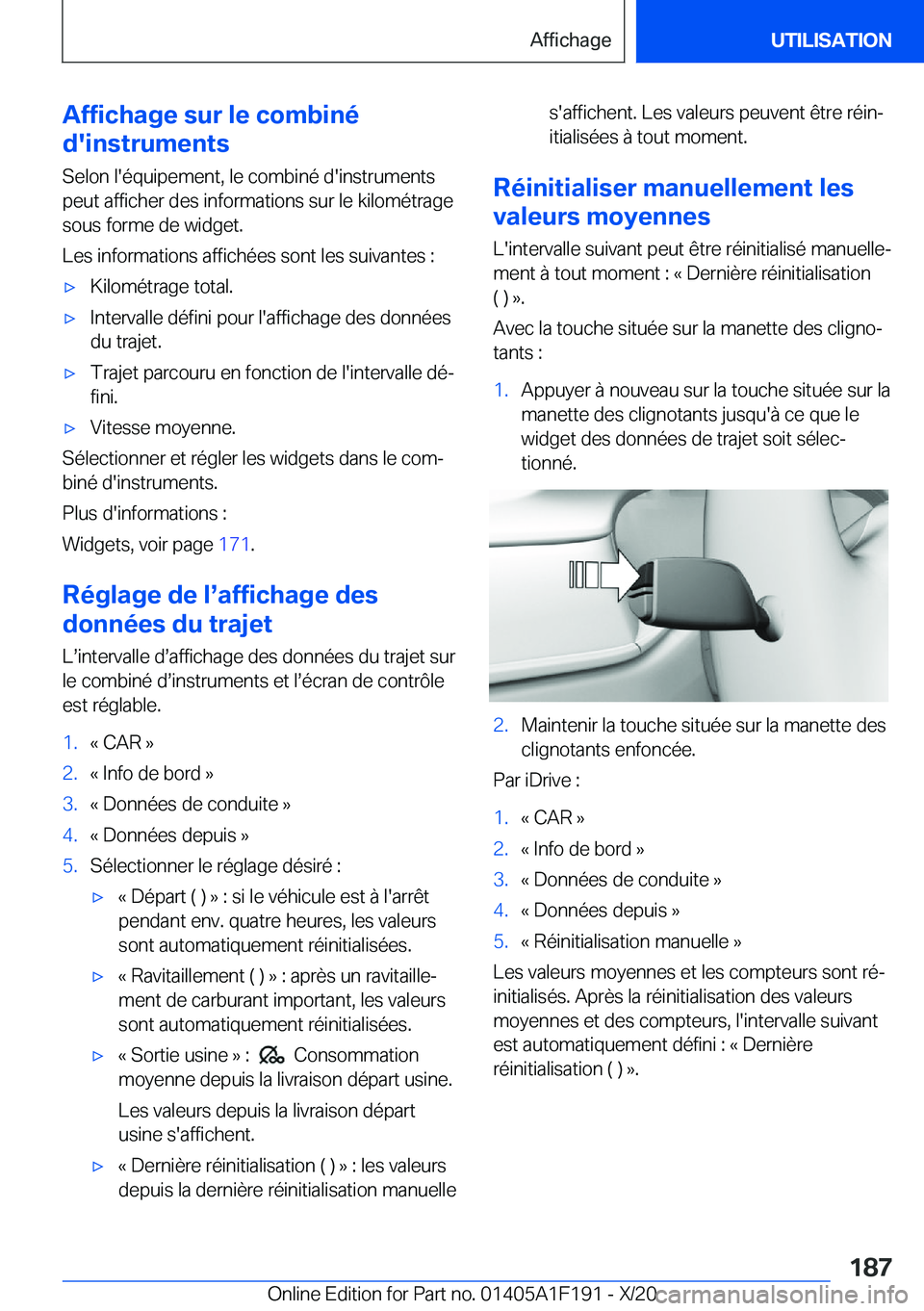 BMW M5 2021  Notices Demploi (in French) �A�f�f�i�c�h�a�g�e��s�u�r��l�e��c�o�m�b�i�n�é
�d�'�i�n�s�t�r�u�m�e�n�t�s
�S�e�l�o�n��l�'�é�q�u�i�p�e�m�e�n�t�,��l�e��c�o�m�b�i�n�é��d�'�i�n�s�t�r�u�m�e�n�t�s
�p�e�u�t��a�f�f�i�c