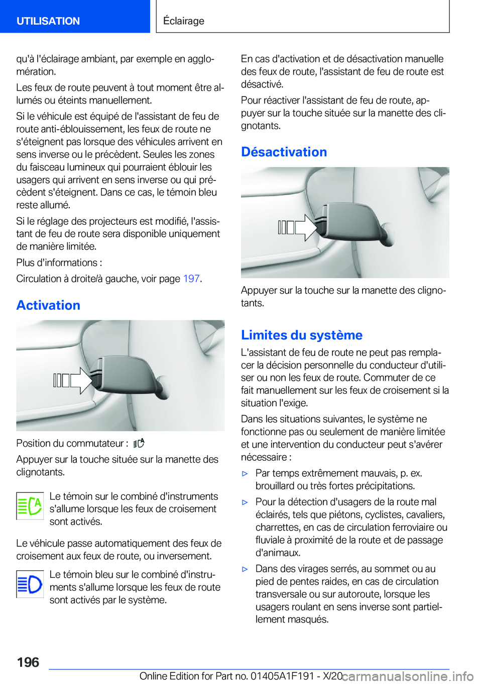 BMW M5 2021  Notices Demploi (in French) �q�u�'�