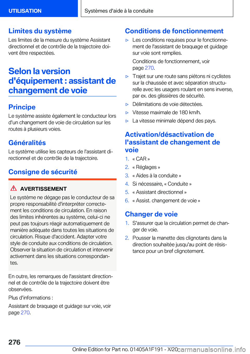 BMW M5 2021  Notices Demploi (in French) �L�i�m�i�t�e�s��d�u��s�y�s�t�è�m�e
�L�e�s��l�i�m�i�t�e�s��d�e��l�a��m�e�s�u�r�e��d�u��s�y�s�t�è�m�e��A�s�s�i�s�t�a�n�t
�d�i�r�e�c�t�i�o�n�n�e�l��e�t��d�e��c�o�n�t�r�