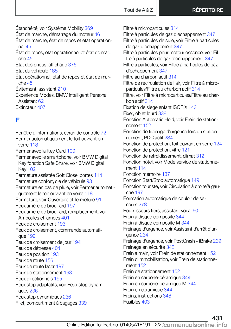 BMW M5 2021  Notices Demploi (in French) �