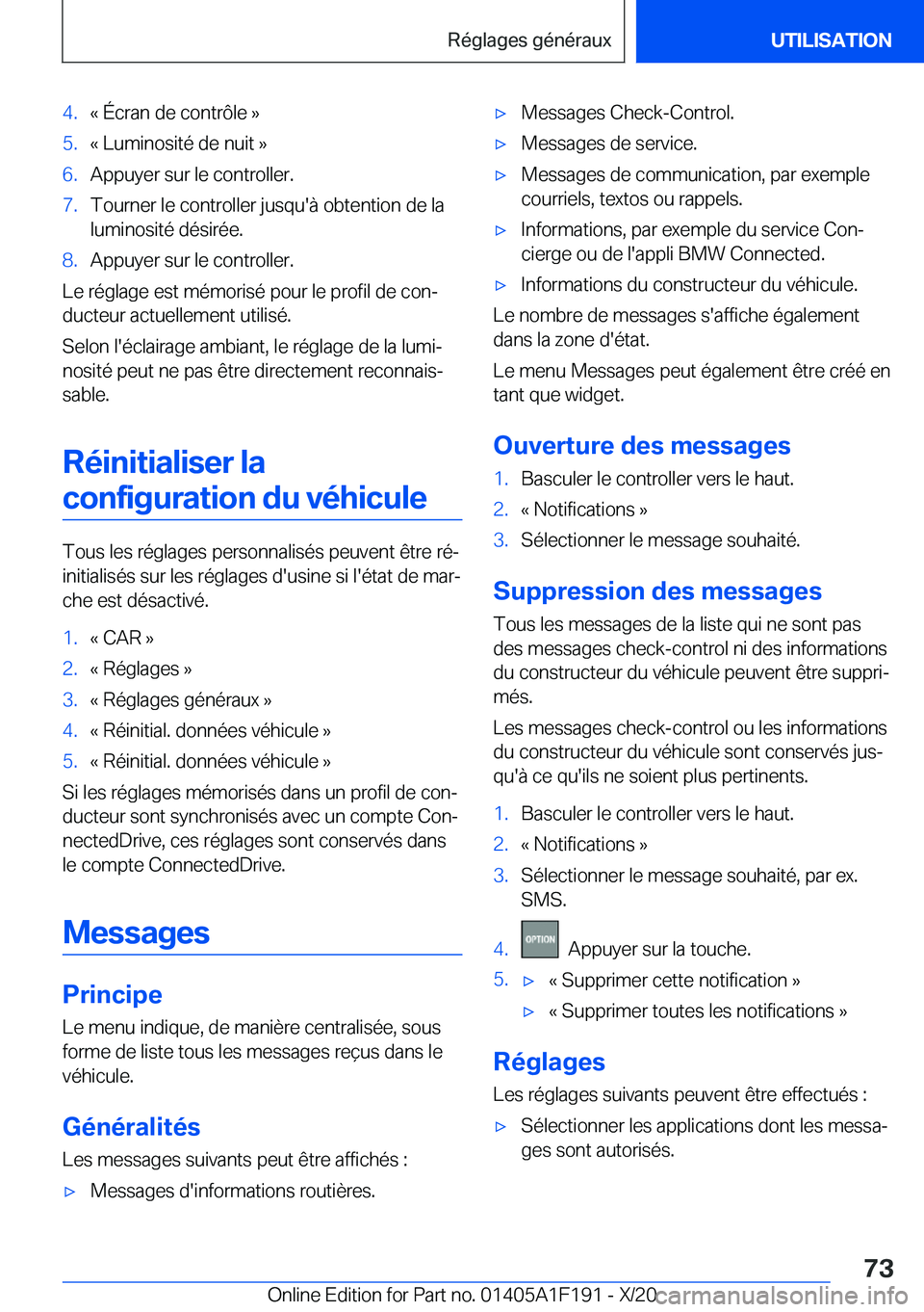 BMW M5 2021  Notices Demploi (in French) �4�.�k��