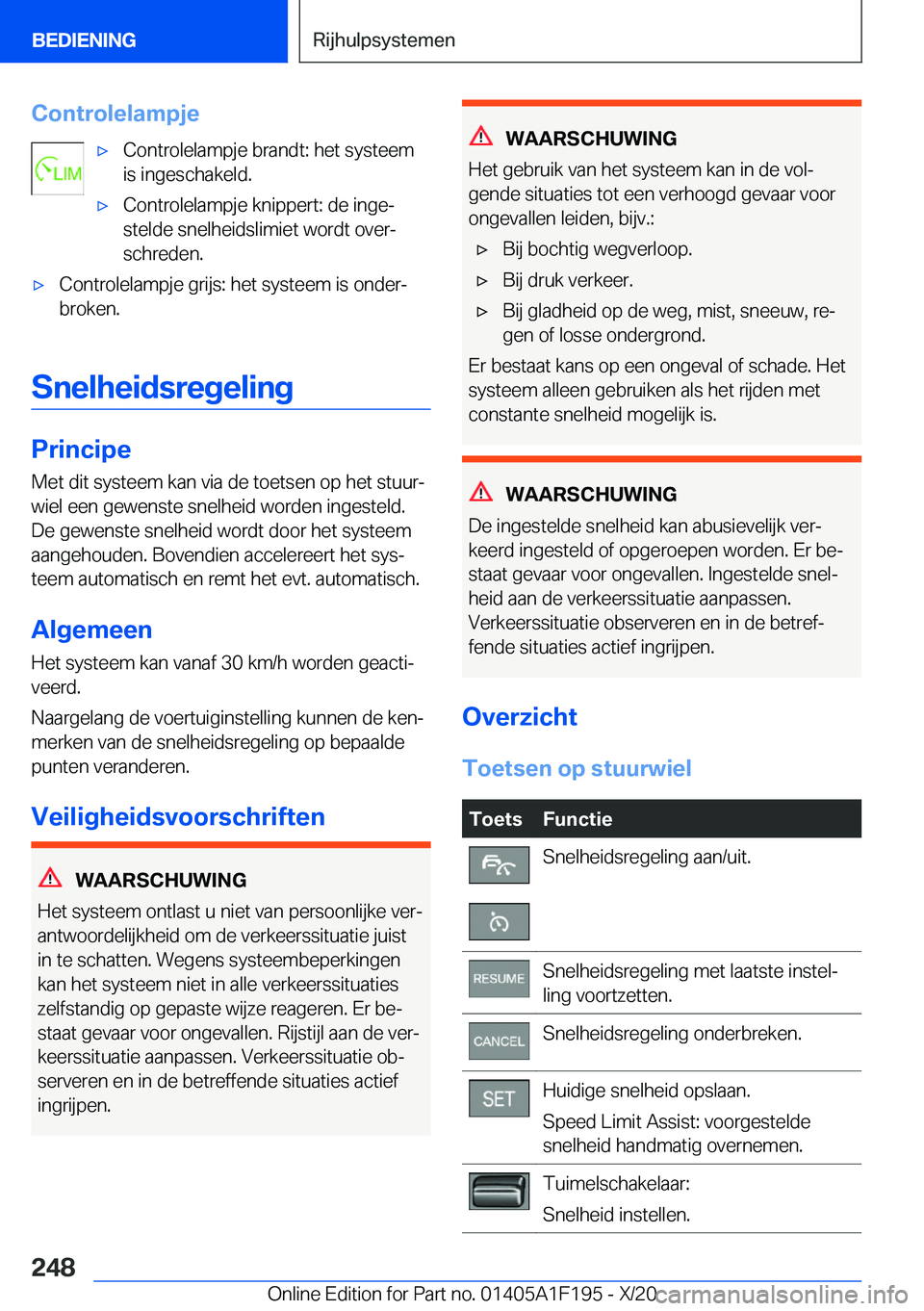 BMW M5 2021  Instructieboekjes (in Dutch) �C�o�n�t�r�o�l�e�l�a�m�p�j�e'x�C�o�n�t�r�o�l�e�l�a�m�p�j�e��b�r�a�n�d�t�:��h�e�t��s�y�s�t�e�e�m
�i�s��i�n�g�e�s�c�h�a�k�e�l�d�.'x�C�o�n�t�r�o�l�e�l�a�m�p�j�e��k�n�i�p�p�e�r�t�:��d�e��i�