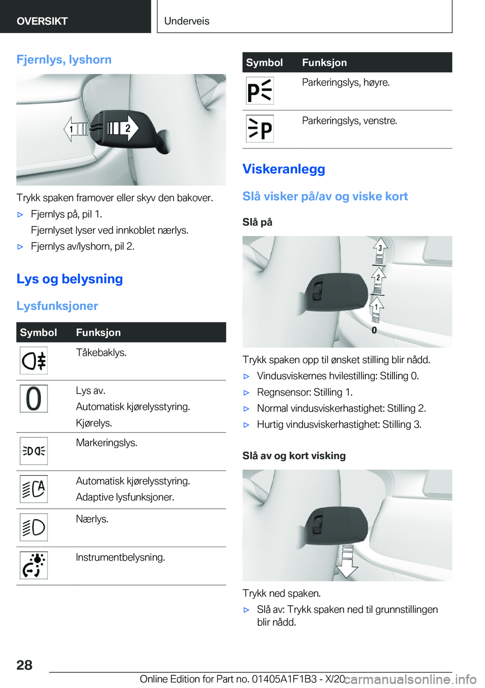 BMW M5 2021  InstruksjonsbØker (in Norwegian) �F�j�e�r�n�l�y�s�,��l�y�s�h�o�r�n
�T�r�y�k�k��s�p�a�k�e�n��f�r�a�m�o�v�e�r��e�l�l�e�r��s�k�y�v��d�e�n��b�a�k�o�v�e�r�.
'x�F�j�e�r�n�l�y�s��p�å�,��p�i�l��1�.
�F�j�e�r�n�l�y�s�e�t��l�y�s