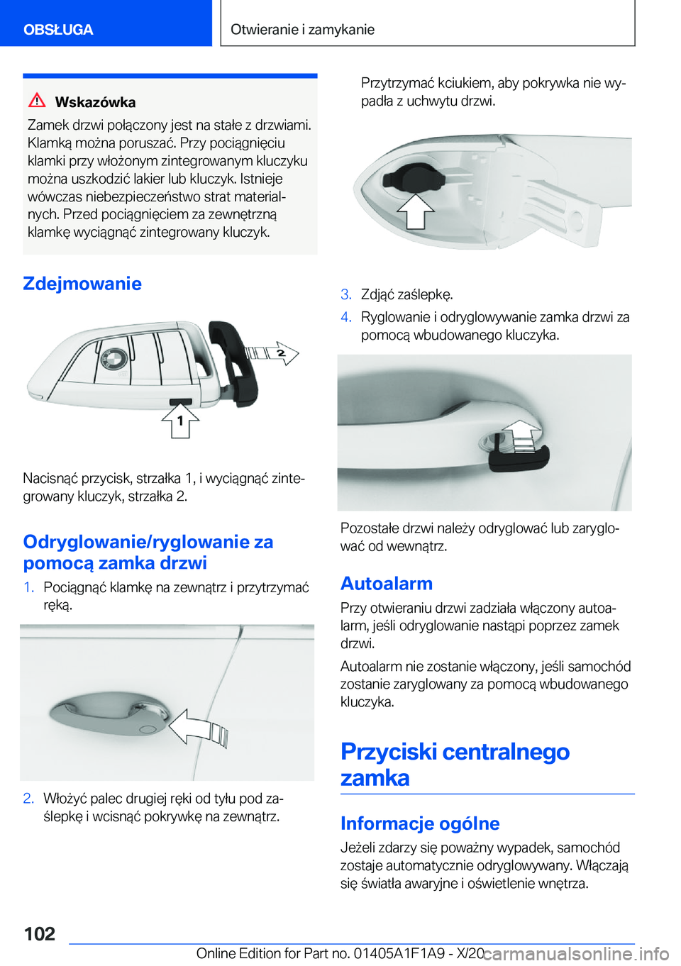 BMW M5 2021  Instrukcja obsługi (in Polish) �W�s�k�a�z�