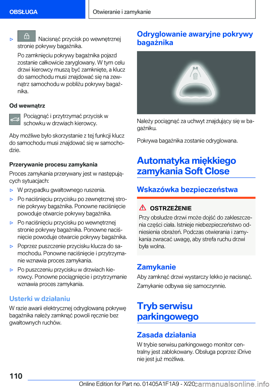 BMW M5 2021  Instrukcja obsługi (in Polish) 'x���N�a�c�i�s�n�