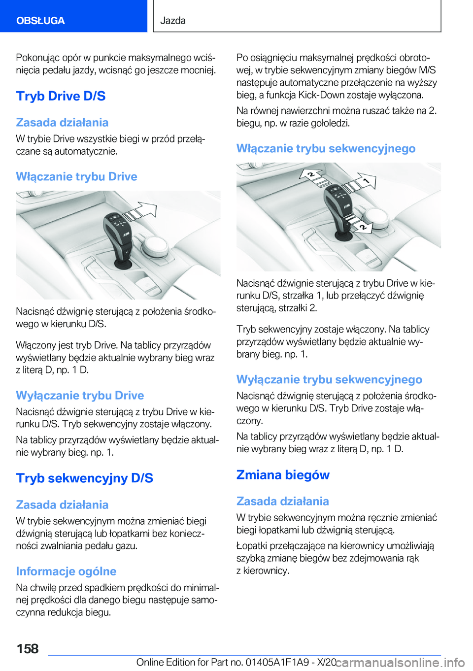 BMW M5 2021  Instrukcja obsługi (in Polish) �P�o�k�o�n�u�j�