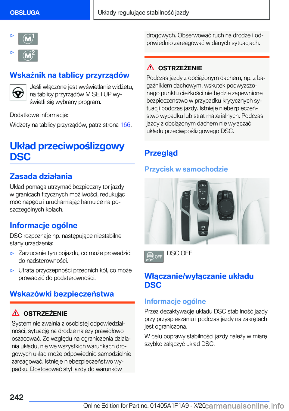 BMW M5 2021  Instrukcja obsługi (in Polish) 'x'x
�W�s�k�a7�n�i�k��n�a��t�a�b�l�i�c�y��p�r�z�y�r�z�ą�d�