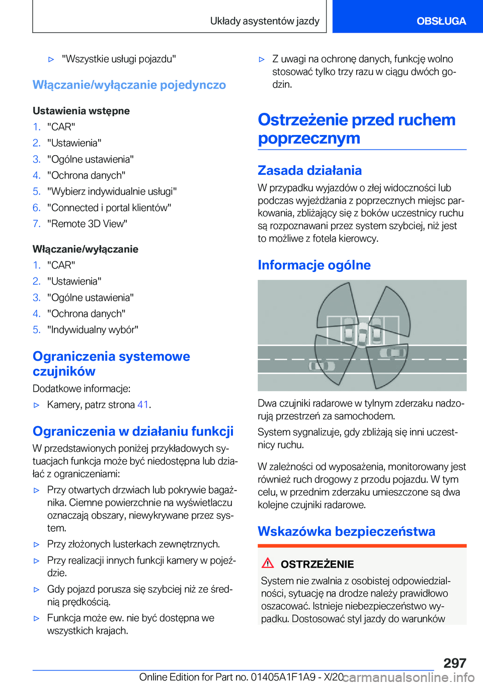 BMW M5 2021  Instrukcja obsługi (in Polish) 'x��W�s�z�y�s�t�k�i�e��u�s�ł�u�g�i��p�o�j�a�z�d�u�
�W�ł�ą�c�z�a�n�i�e�/�w�y�ł�ą�c�z�a�n�i�e��p�o�j�e�d�y�n�c�z�o
�U�s�t�a�w�i�e�n�i�a��w�s�t�