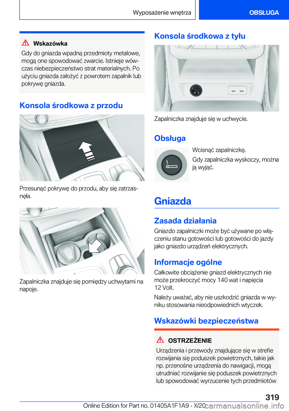 BMW M5 2021  Instrukcja obsługi (in Polish) �W�s�k�a�z�