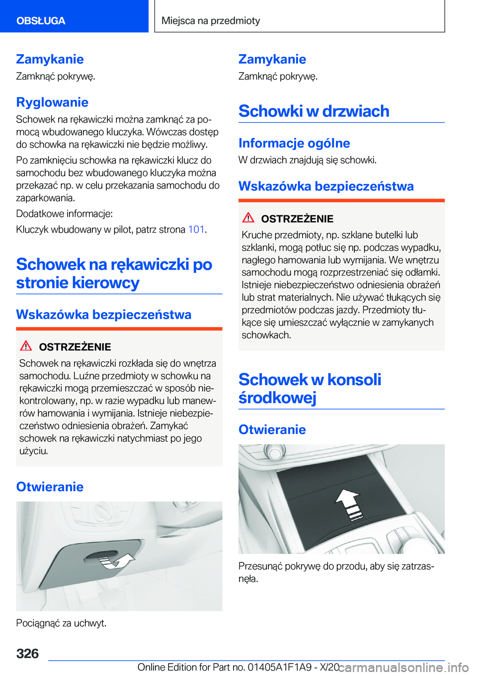 BMW M5 2021  Instrukcja obsługi (in Polish) �Z�a�m�y�k�a�n�i�e
�Z�a�m�k�n�