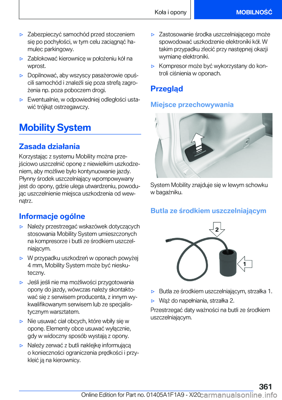 BMW M5 2021  Instrukcja obsługi (in Polish) 'x�Z�a�b�e�z�p�i�e�c�z�y�