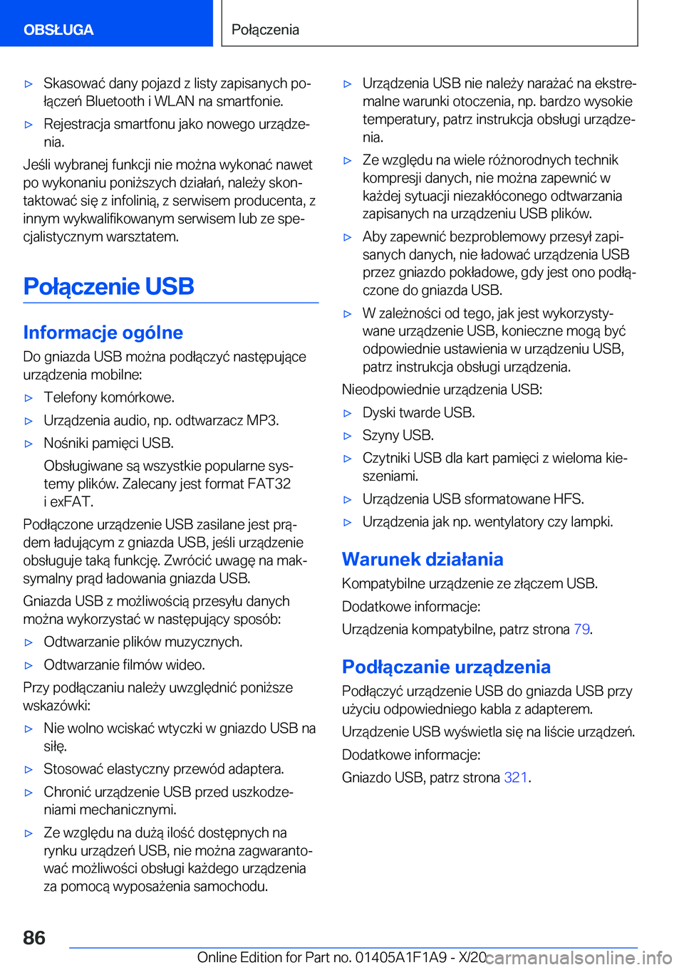 BMW M5 2021  Instrukcja obsługi (in Polish) 'x�S�k�a�s�o�w�a�
