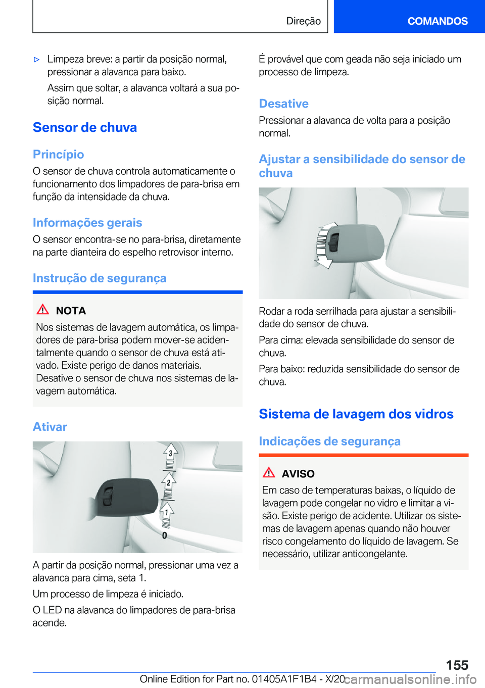 BMW M5 2021  Manual do condutor (in Portuguese) 'x�L�i�m�p�e�z�a��b�r�e�v�e�:��a��p�a�r�t�i�r��d�a��p�o�s�i�