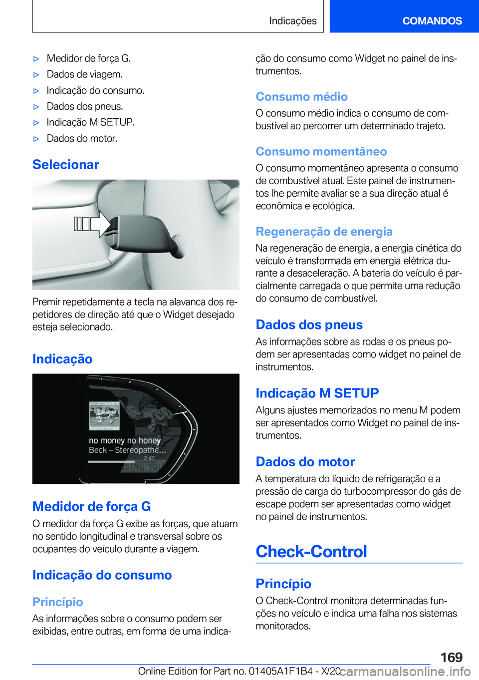 BMW M5 2021  Manual do condutor (in Portuguese) 'x�M�e�d�i�d�o�r��d�e��f�o�r�