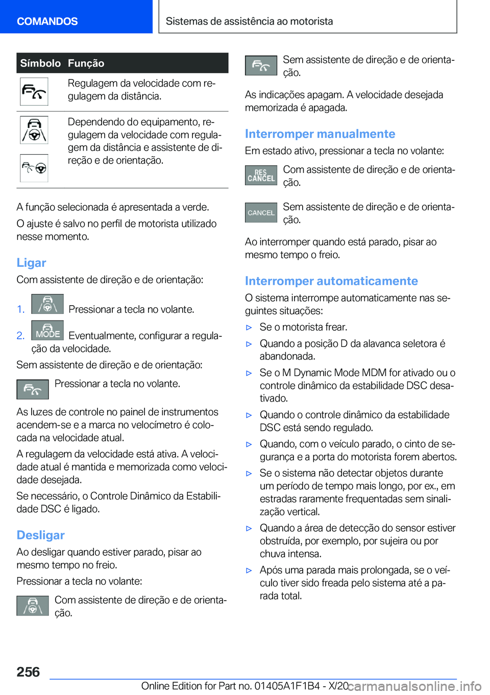 BMW M5 2021  Manual do condutor (in Portuguese) �S�