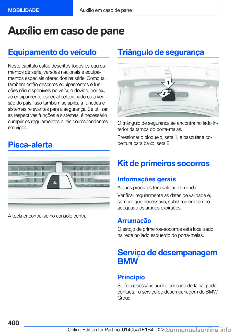BMW M5 2021  Manual do condutor (in Portuguese) �A�u�x�