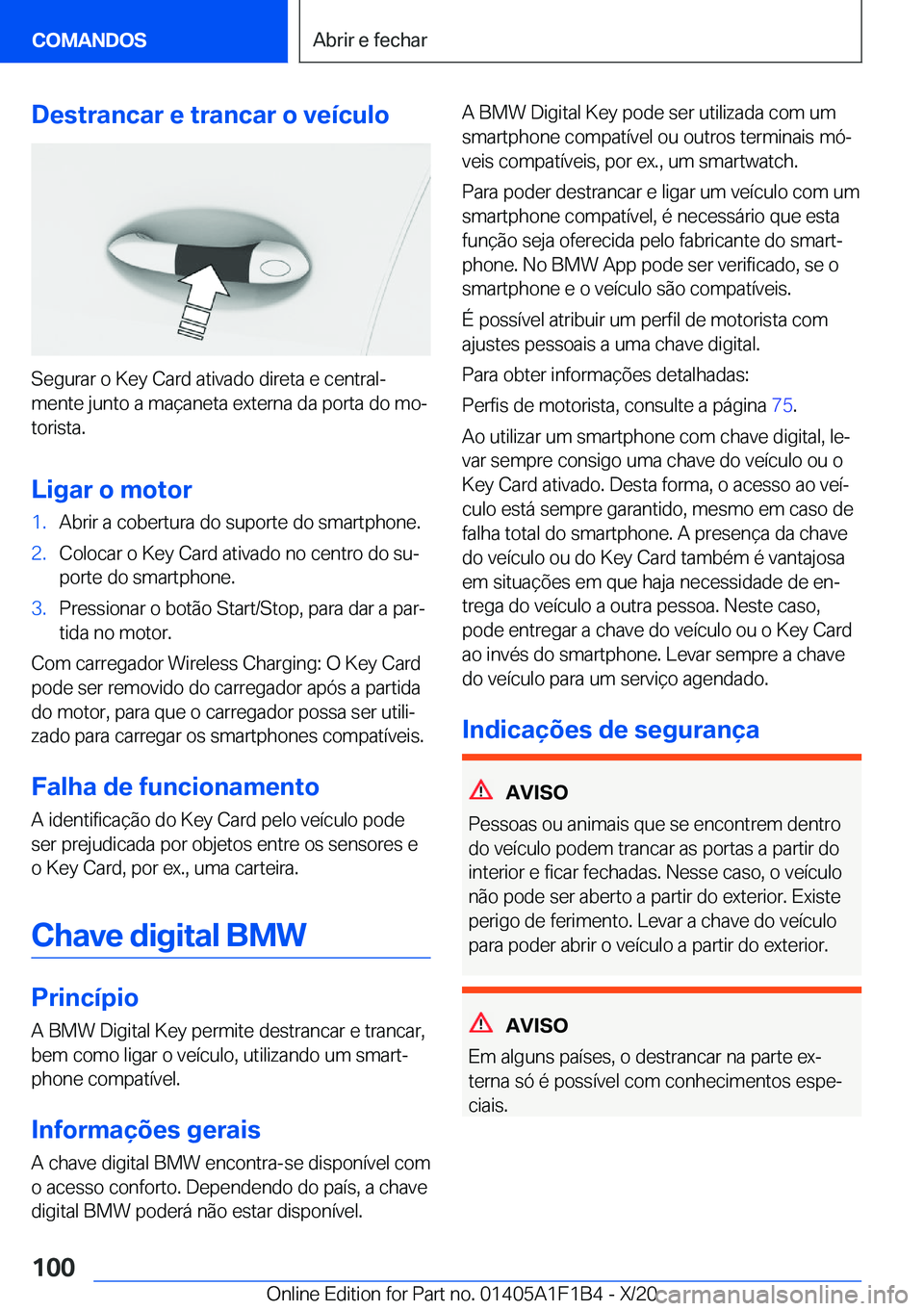 BMW M5 2021  Manual do condutor (in Portuguese) �D�e�s�t�r�a�n�c�a�r��e��t�r�a�n�c�a�r��o��v�e�