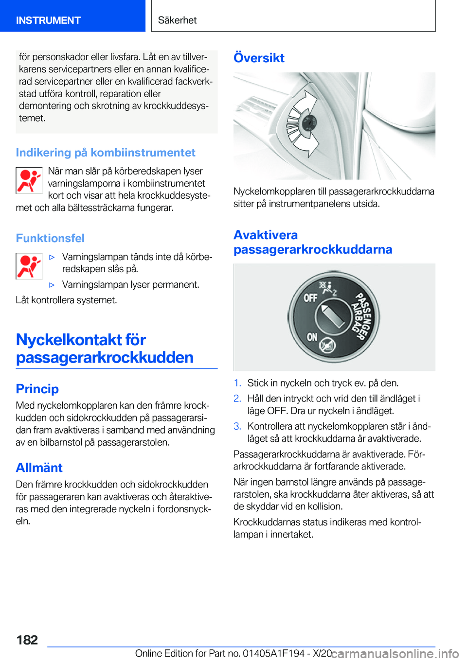 BMW M5 2021  InstruktionsbÖcker (in Swedish) �f�