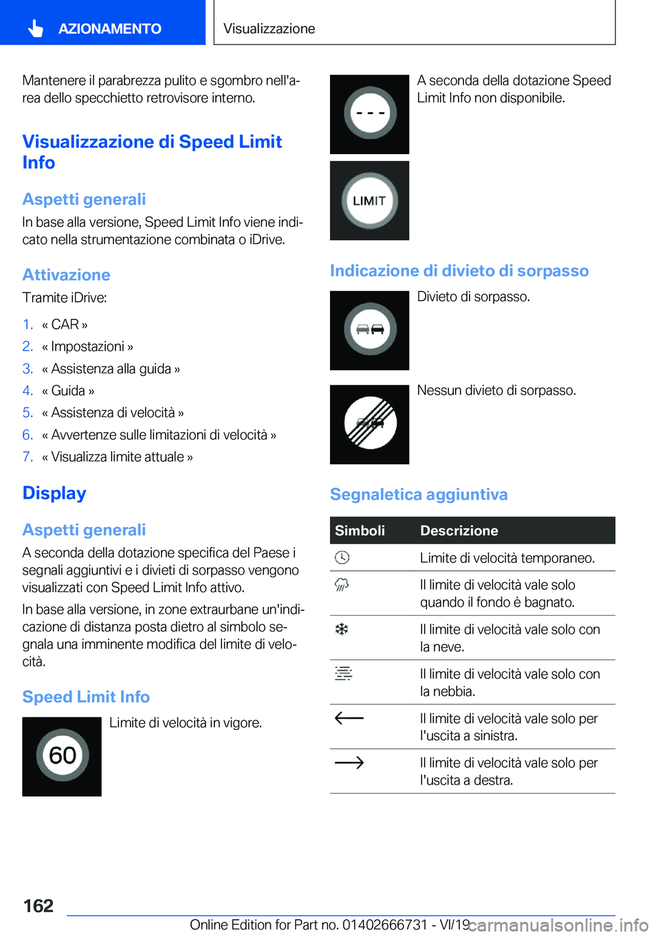 BMW M5 2020  Libretti Di Uso E manutenzione (in Italian) �M�a�n�t�e�n�e�r�e��i�l��p�a�r�a�b�r�e�z�z�a��p�u�l�i�t�o��e��s�g�o�m�b�r�o��n�e�l�l�'�aª�r�e�a��d�e�l�l�o��s�p�e�c�c�h�i�e�t�t�o��r�e�t�r�o�v�i�s�o�r�e��i�n�t�e�r�n�o�.
�V�i�s�u�a�l�i