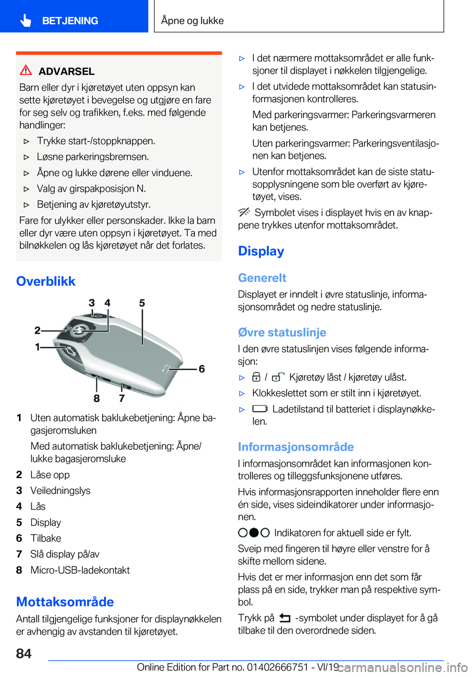 BMW M5 2020  InstruksjonsbØker (in Norwegian) �A�D�V�A�R�S�E�L
�B�a�r�n��e�l�l�e�r��d�y�r��i��k�j�