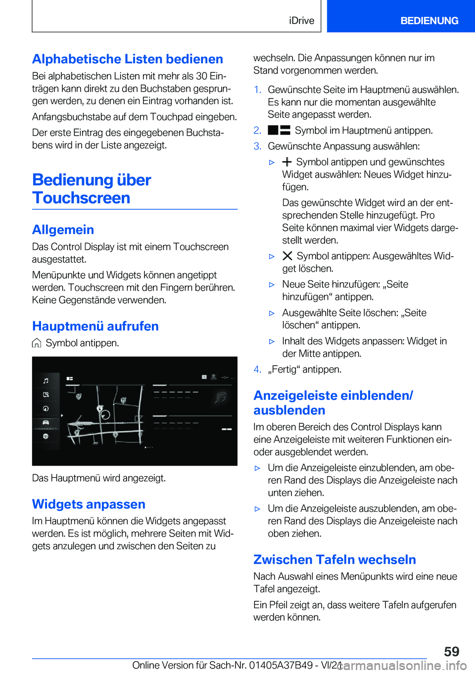 BMW M8 2022  Betriebsanleitungen (in German) �A�l�p�h�a�b�e�t�i�s�c�h�e��L�i�s�t�e�n��b�e�d�i�e�n�e�n
�B�e�i��a�l�p�h�a�b�e�t�i�s�c�h�e�n��L�i�s�t�e�n��m�i�t��m�e�h�r��a�l�s��3�0��E�i�nj �t�r�