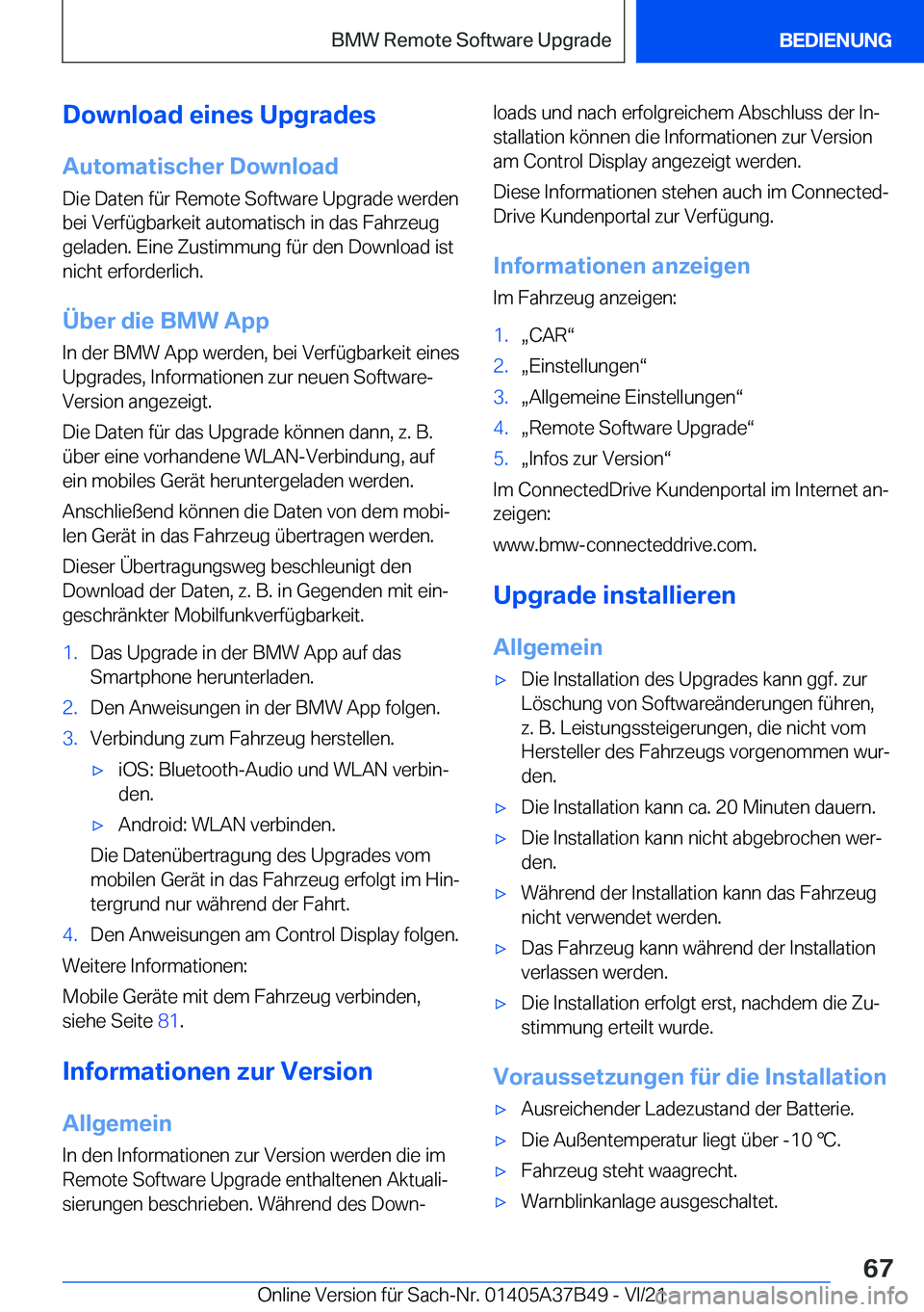 BMW M8 2022  Betriebsanleitungen (in German) �D�o�w�n�l�o�a�d��e�i�n�e�s��U�p�g�r�a�d�e�s
�A�u�t�o�m�a�t�i�s�c�h�e�r��D�o�w�n�l�o�a�d �D�i�e��D�a�t�e�n��f�