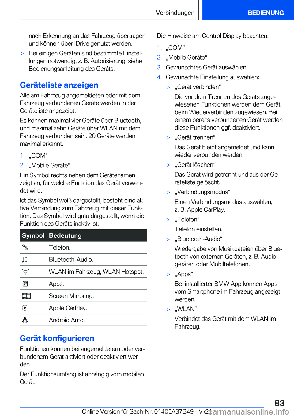 BMW M8 2022  Betriebsanleitungen (in German) �n�a�c�h��E�r�k�e�n�n�u�n�g��a�n��d�a�s��F�a�h�r�z�e�u�g��