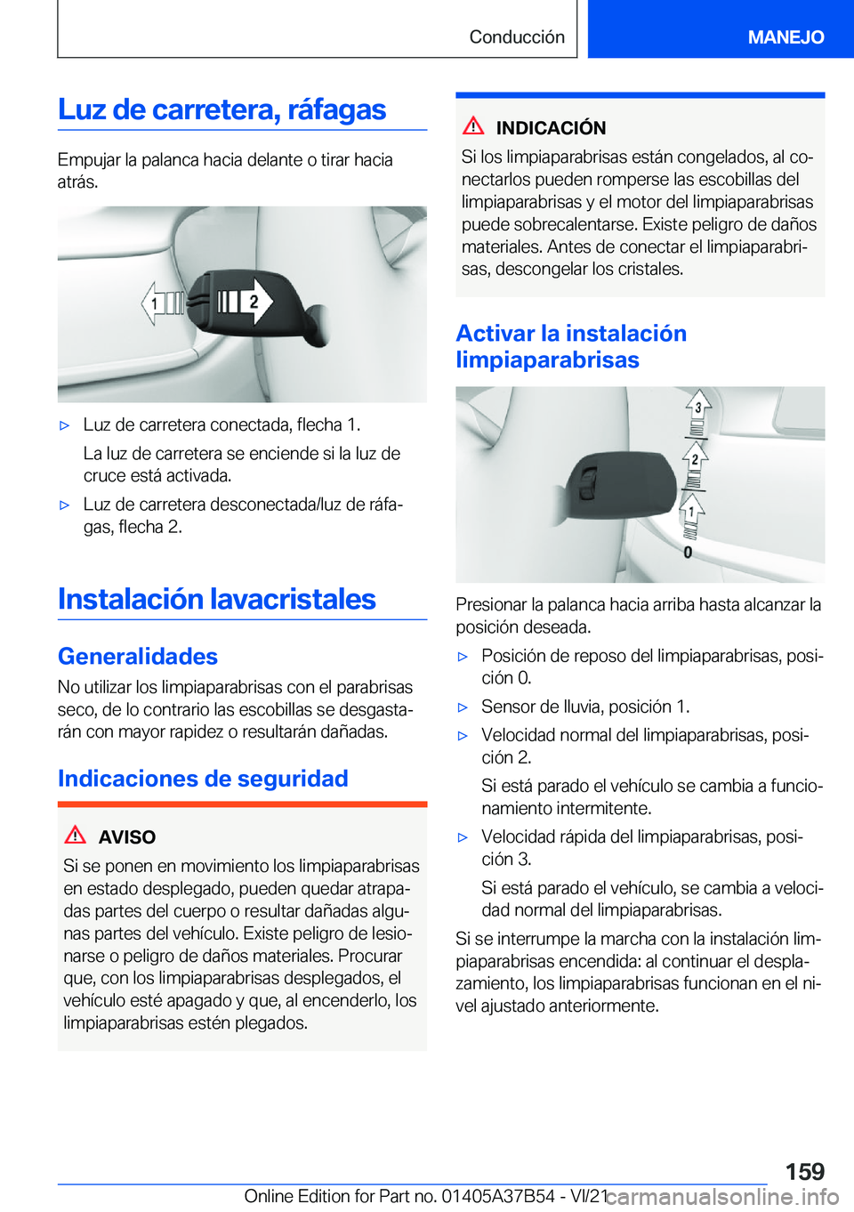 BMW M8 2022  Manuales de Empleo (in Spanish) �L�u�z��d�e��c�a�r�r�e�t�e�r�a�,��r�