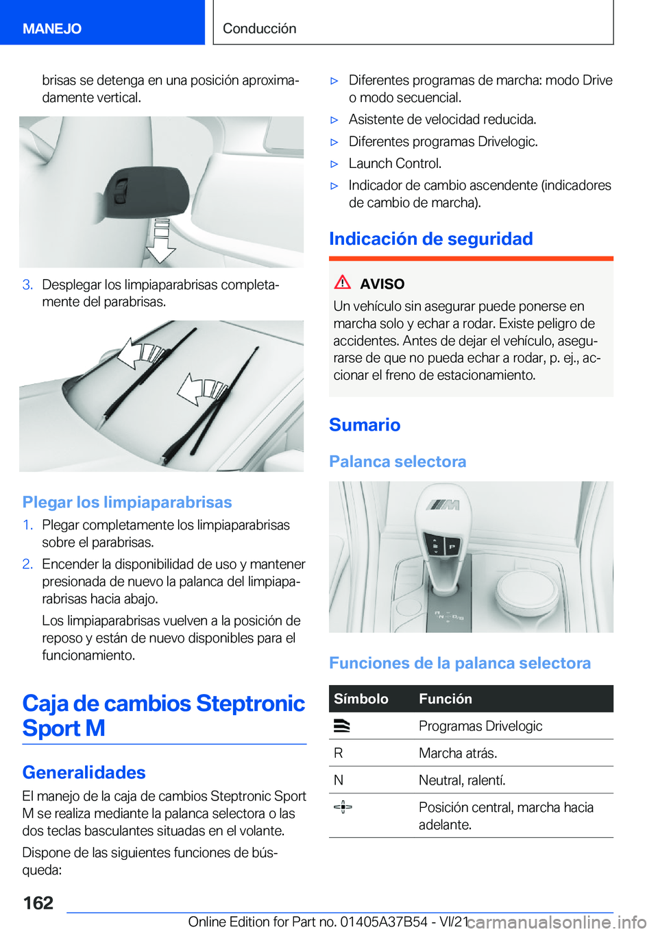 BMW M8 2022  Manuales de Empleo (in Spanish) �b�r�i�s�a�s��s�e��d�e�t�e�n�g�a��e�n��u�n�a��p�o�s�i�c�i�
