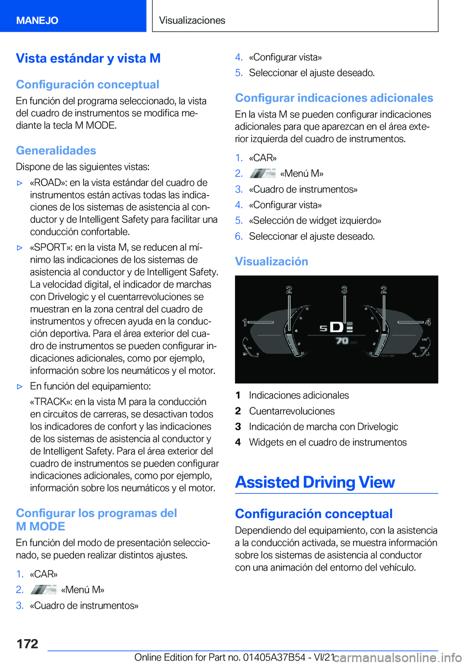 BMW M8 2022  Manuales de Empleo (in Spanish) �V�i�s�t�a��e�s�t�