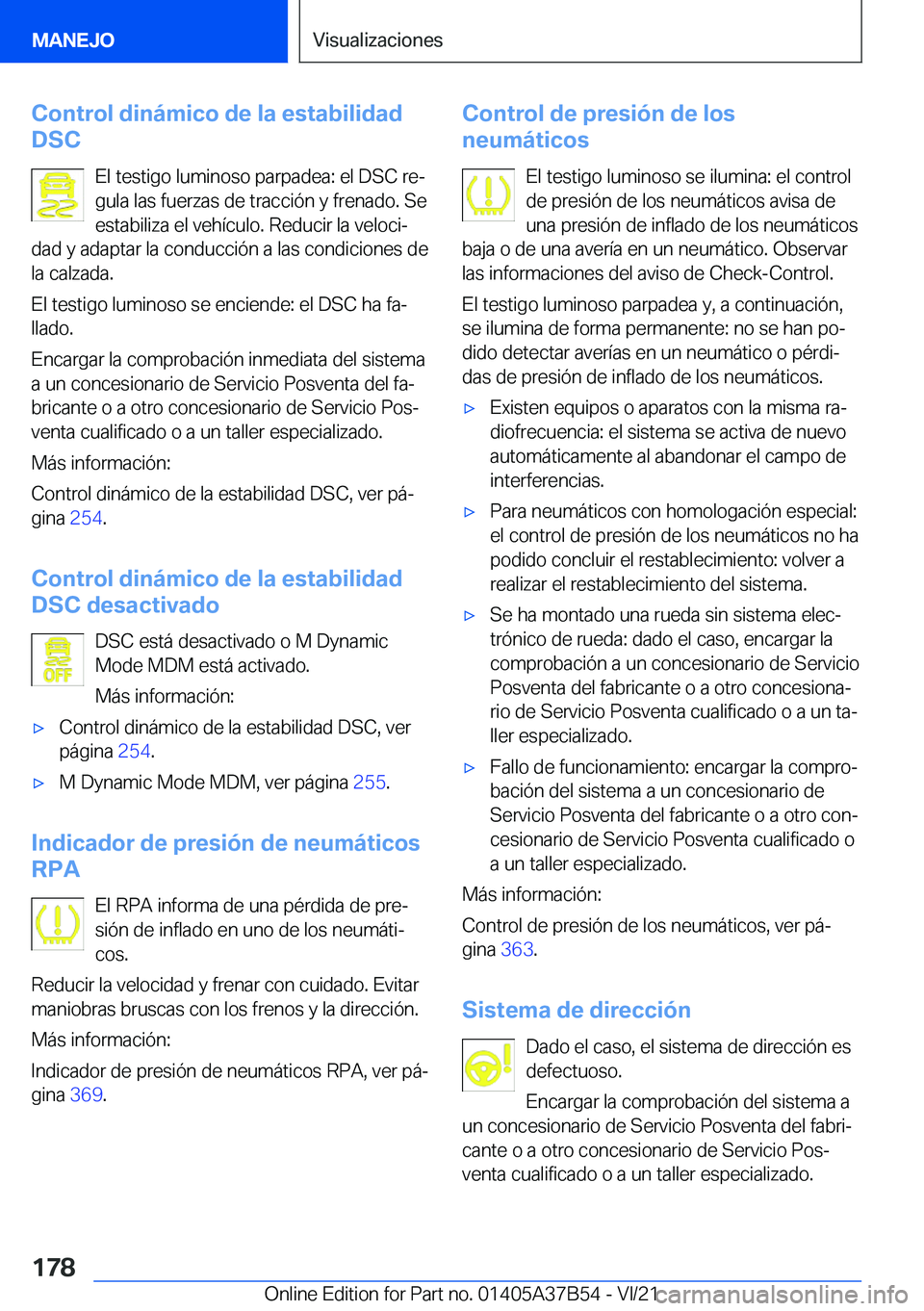 BMW M8 2022  Manuales de Empleo (in Spanish) �C�o�n�t�r�o�l��d�i�n�