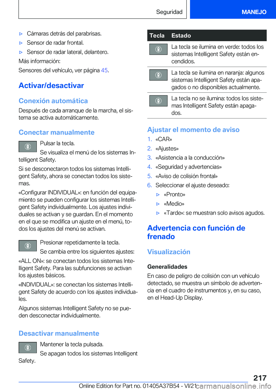 BMW M8 2022  Manuales de Empleo (in Spanish) x�C�