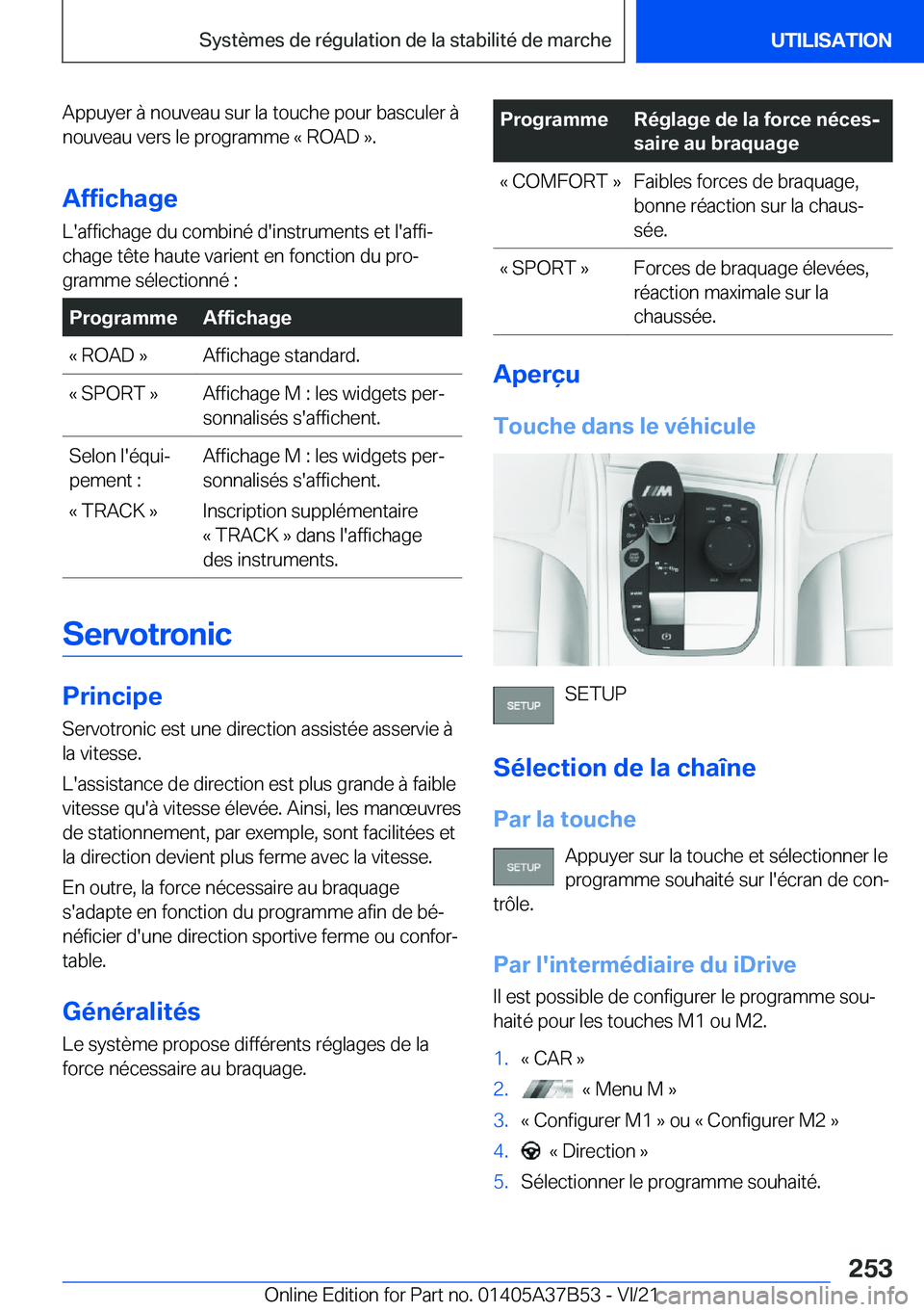 BMW M8 2022  Notices Demploi (in French) �A�p�p�u�y�e�r��