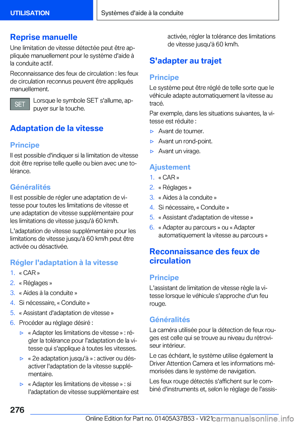 BMW M8 2022  Notices Demploi (in French) �R�e�p�r�i�s�e��m�a�n�u�e�l�l�e
�U�n�e��l�i�m�i�t�a�t�i�o�n��d�e��v�i�t�e�s�s�e��d�é�t�e�c�t�é�e��p�e�u�t��ê�t�r�e��a�pj
�p�l�i�q�u�é�e��m�a�n�u�e�l�l�e�m�e�n�t��p�o�u�r��l�e��s�y�s�t