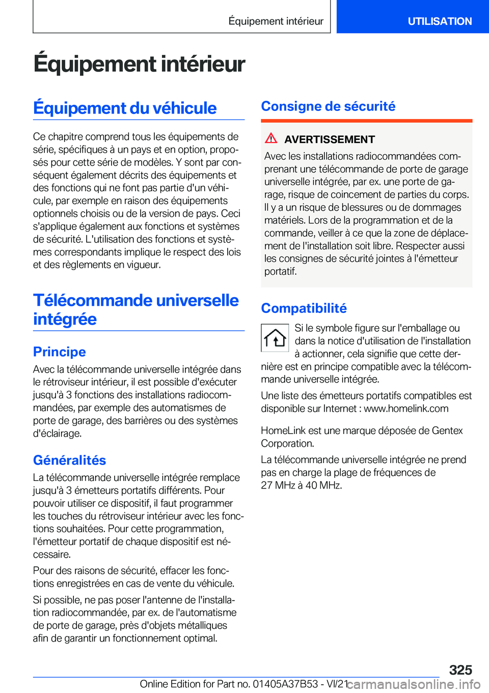 BMW M8 2022  Notices Demploi (in French) �