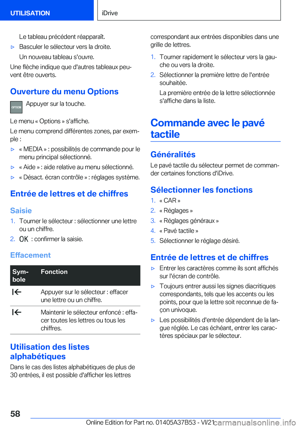 BMW M8 2022  Notices Demploi (in French) �L�e��t�a�b�l�e�a�u��p�r�é�c�é�d�e�n�t��r�é�a�p�p�a�r�a�